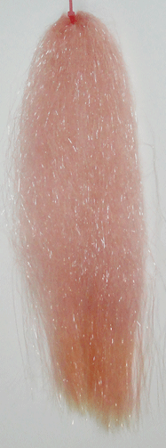 Crystal Hair Fly Tying Synthetic Hair - Shrimp Pink