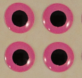 Fisch Eyes Fly Tying Material Hot Pink